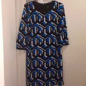 Black and blue dress